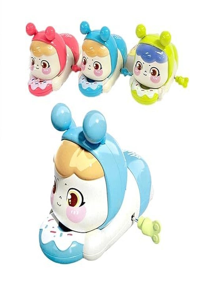 acrown Cute Animal Toys for Kids Sensory Worm Animal Wind up Colorful Toy Insect Figurines for Boys and Girls Multicolor (Hello Doll) - Image 1